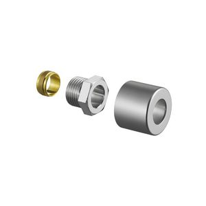 Klemringschroefkoppeling -set 1/2" x 15mm RVS