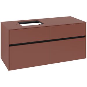 Wastafelonderkast Collaro 1200x548x500mm Wine Red C12900AH