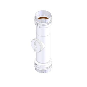 Inspectie t-stuk flex/flex Ø80 d-p