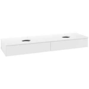 Wastafelonderkast Antao 1600x190x500mm White Matt Lacquer L17050MT