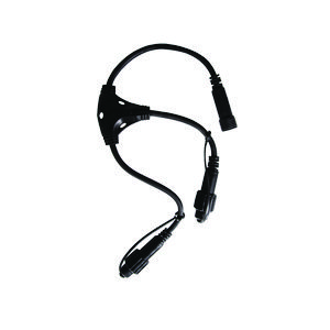 T-verdeler QuickFix kabel 2 uitgangen 220-240V IP67 zwart