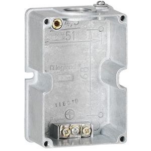 Opbouwdoos tbv toestelcontactstop 16A 3-polig Hypra