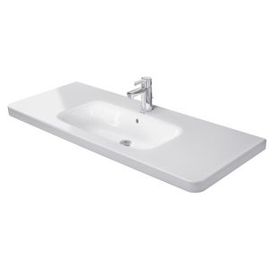 DURASTYLE #232012 wastafel 1200mm wit met kraangat met overloop