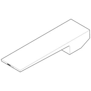 Greep v. wastafel staand Hendel 47x22x186mm chr