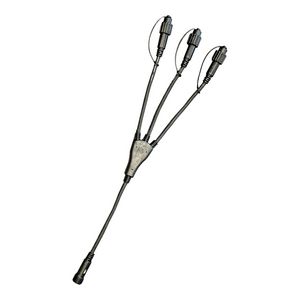 Verdeler QuickFix kabel met 3 uitgangen 220-240V zwart