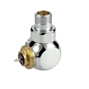 Thermostatisch ventiel Deco dubbel haaks chroom