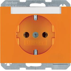 Wandcontactdoos RA tekstv. steek berker K.1/K.5 oranje