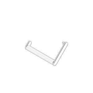 Houder Toiletrolhouder compleet 131x73x72mm chr