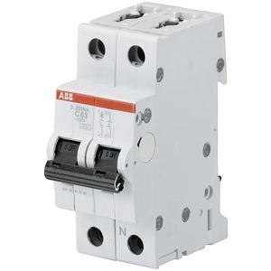 Installatieautomaat 6 kA 1-polig + Nul C-karakteristiek 10A