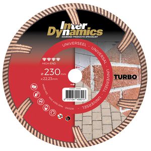 Universeel Turbo High-End diamantzaagblad 230mm as 22.23mm