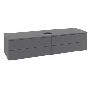 Wastafelonderkast Antao 1600x360x500mm Antr. Matt Lacquer K25110GK