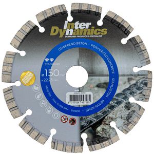Beton Standard diamantzaagblad 150mm asgat 22.23mm