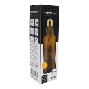 LED-lamp BottLed SPIRALED Beer E27 DIM 6.5W 1700K bruin