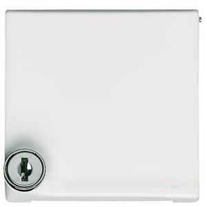 Centraalplaat met kd met slot verloop v SI IP44 A-w alpinwit (2118 GKSL-34)