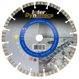 Beton Standard diamantzaagblad 230mm asgat 22.23mm