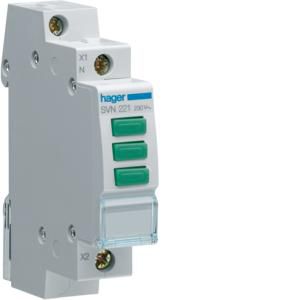Ledsignaalmodule 3 x groen 230 VAC
