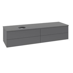 Wastafelonderkast Antao 1600x360x500mm Antr. Matt Lacquer K26010GK