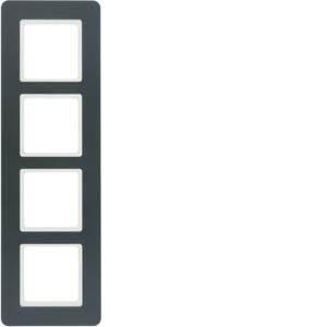 Afdekraam 4-voudig berker Q.7 antraciet soft-finish