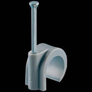 Spijkerclip halogeenvrij 8/10mm grijs VVE=250