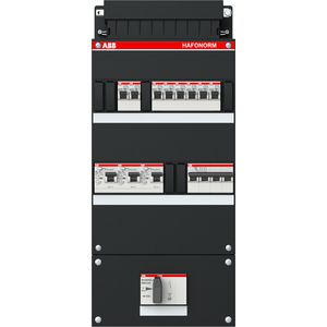 Groepenkast 8x achter 3x30mA HS+D 3-fasen 1SPF006905F1754