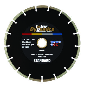 Zachte steen Standard diamantzaagblad 125mm asgat 22.23mm
