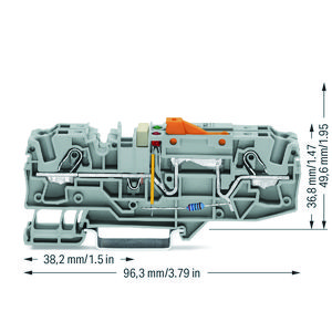 Aarddraadscheidingsklem testhouder 2006-1671/1000-848 VVE=12