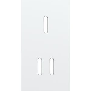 Tweevoudige afdekpl. verticaal 71mm centerafstand een enkelv