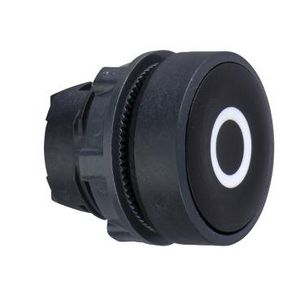 Kop drukknop Verz. Terugvering 22mmO" Zwart Harmony XB5
