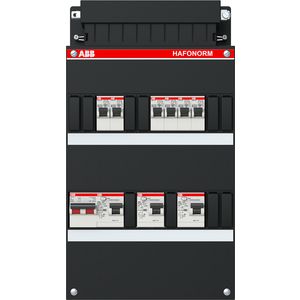 Installatiekast 6x achter 3x 30mA + HS 1-f