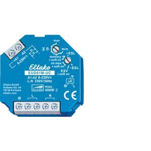 Uni. inbouw dimmer tot 400W. Voor dimbare LED + R/L/C last