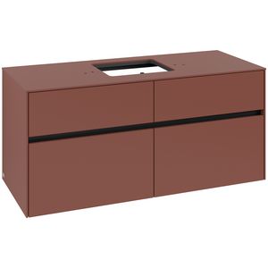 Wastafelonderkast Collaro 1200x548x500mm Wine Red C12800AH