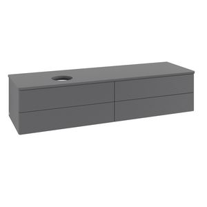 Wastafelonderkast Antao 1600x360x500mm Antr. Matt Lacquer K26110GK