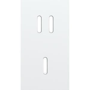 Tweevoudige afdekpl. verticaal 71mm centerafstand een tweevo