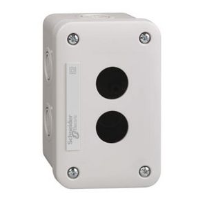 Lege drukknopkast 2 boorgaten IP54 Lichtgrijs XAL-E VVE=5