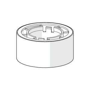 Sokkel Ø62x30mm chroom