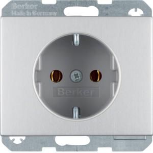 Wandcontactdoos RA schroef berker K.1/K.5 aluminium