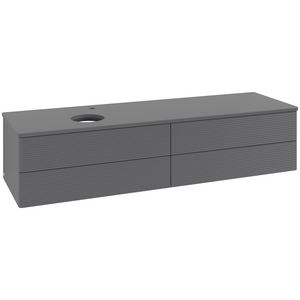 Wastafelonderkast Antao 1600x360x500mm Antr. Matt Lacquer K26150GK