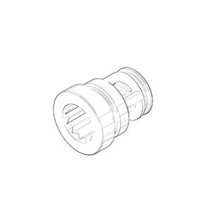 Nippel met gleuf 16x18,5mm 0924032111090