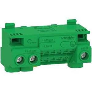 Earth Screwless terminal block 14 holes (3x25+11x4) + Jumper