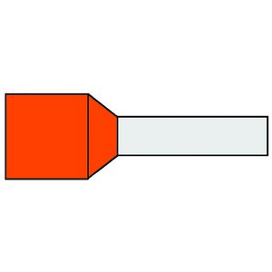 Zak a 500st. Adereindhuls geisol. 0,50mm² Oranje 10mm afw.