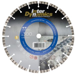 Beton Standard diamantzaagblad 300mm asgat 20.0mm