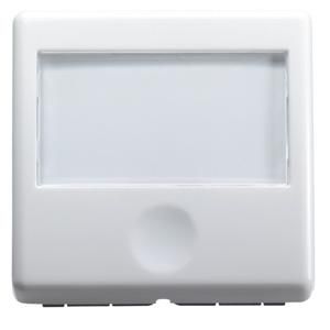 DRUKKNOP MET VERLICHT NAAMPLAATJE 250 Vac-NO 10 A-2 MODU