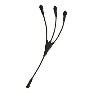 Verdeler QuickFix LV 002-125 3 uitgangen 36V kabel zwart