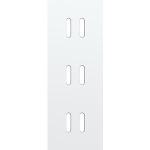 Drievoudige afdekpl. verticaal 71mm centerafstand drie tweev