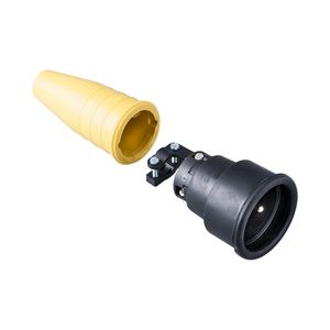 Volrubber koppelcontactstop 16A 250V penaarde greep VVE=100