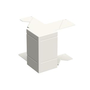 Binnen/buitenhoekstuk wandgoot WGX-H130x72 wit RAL9010