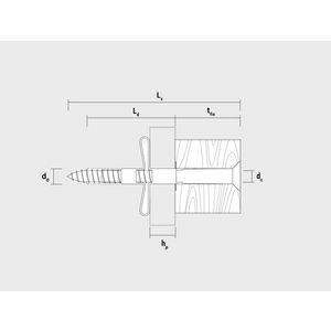 Hollewandplug nylon 6x30mm VVE=100