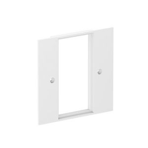 Afdekplaat 2-voudig Module 45 95x95mm polyamid puur wit