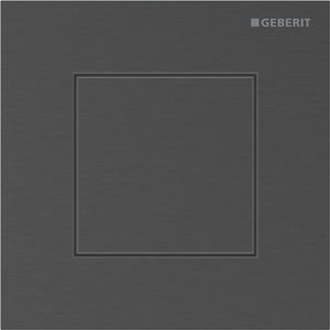 Urinoirsturing pneumatisch type 40 bedieningsplaat SQUARE:zwart chroom/geborsteld easy to-clean