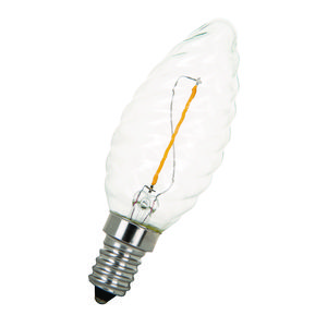 LED-lamp C35 TW CL FIL Twisted E14 1W 10W 90lm 822 helder